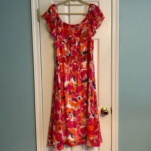 Sandra Darren Flowered Dress